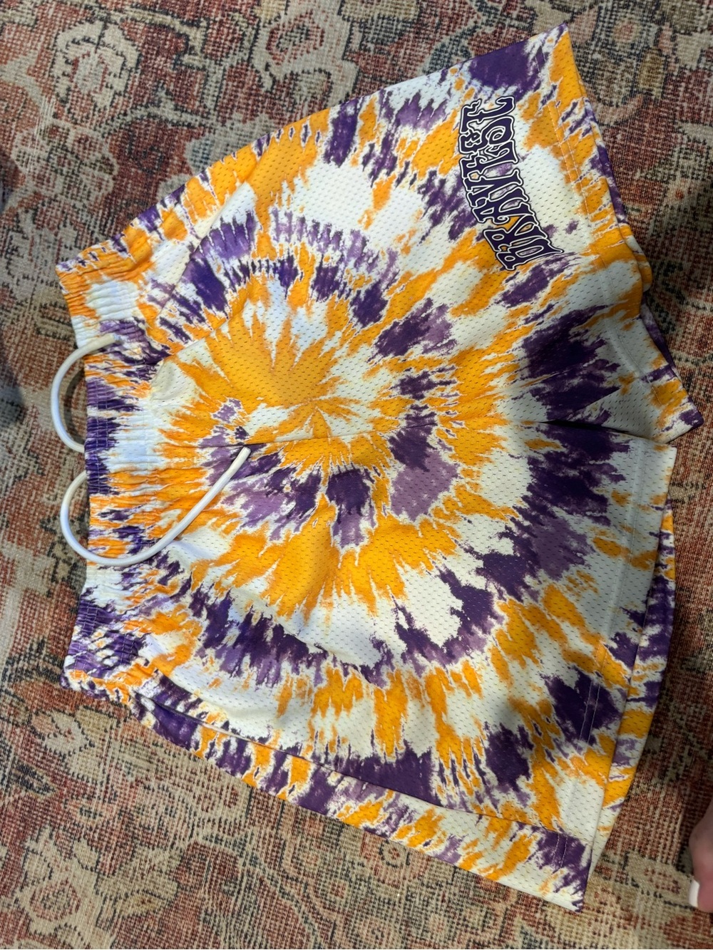 Bravest Studios Tie-Dye Purple & Yellow Men's Shorts